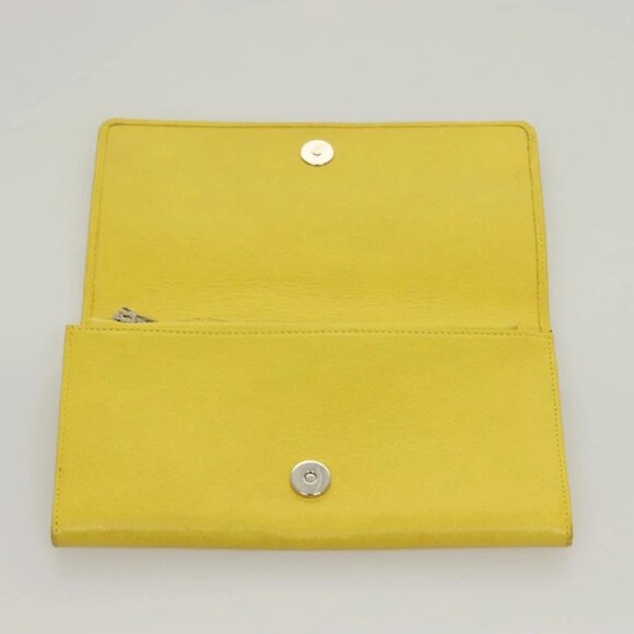 BALENCIAGA Long Wallet Leather Yellow 233599 Auth SW1010 - Picture 15 of 16